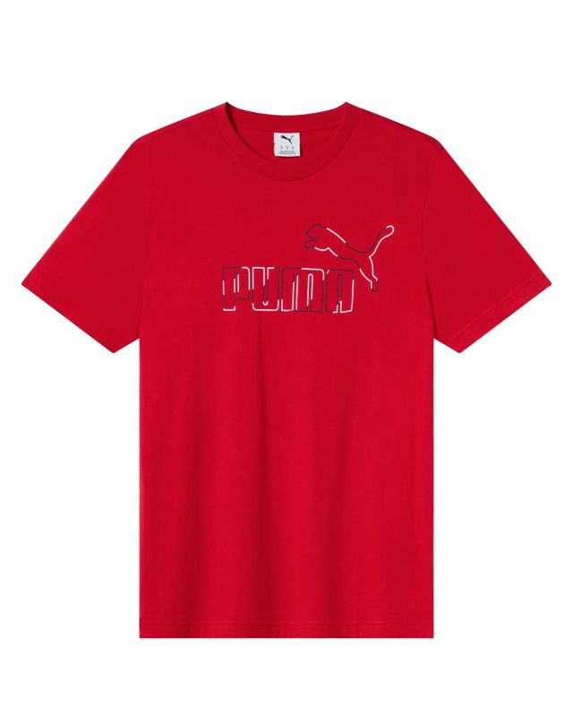Prodotto: PUMA - T-SHIRT ESS TEE BIG LOGO ROSSA DA UOMO, 688913-11
