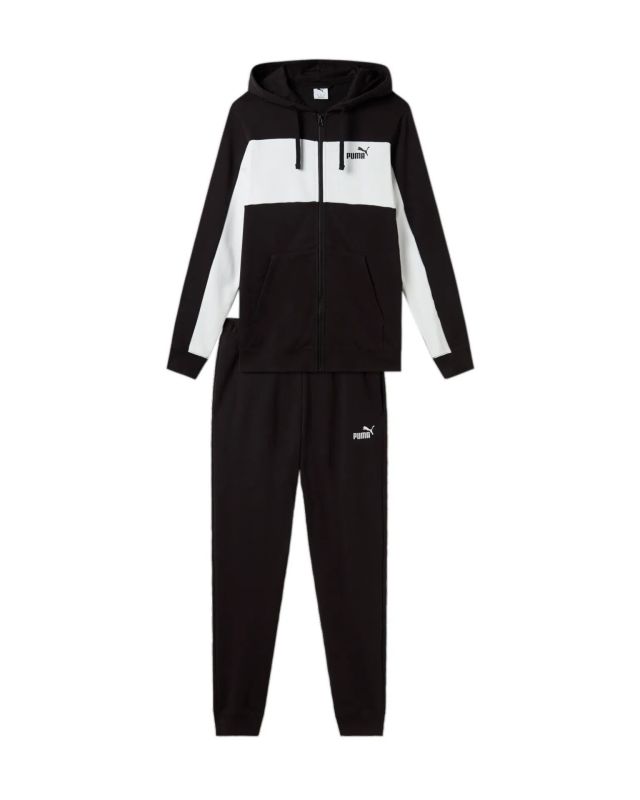 Prodotto: TUTA ESS BLOCK FZ SUIT TR BLACK-WHITE