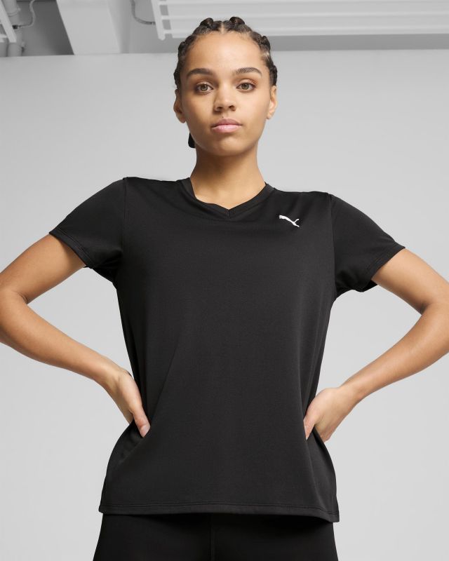 Prodotto: PUMA - T-SHIRT  TAD ESSENTIAL VNECK NERA DA DONNA, 525890-01