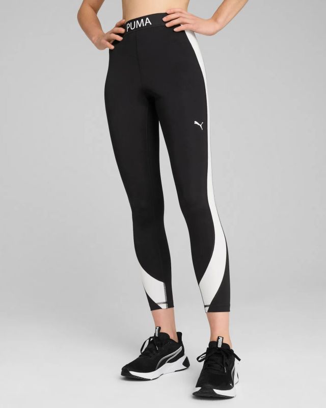 Prodotto: PUMA - LEGGINGS NERI E BIANCHI STRONG TIGHT-HW 7/8 DA DONNA, 526679-01