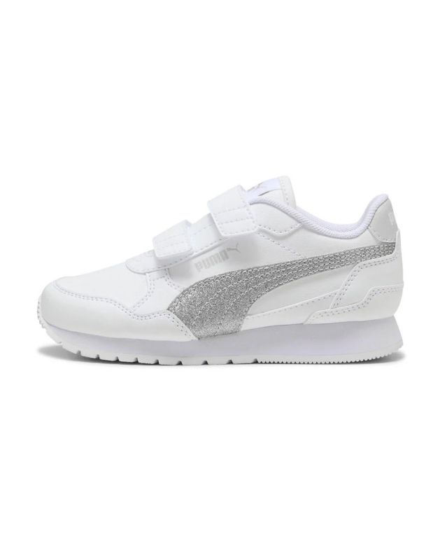 Prodotto: PUMA - SCARPA ST RUNNER V4 SL GLITTER PS BIANCA E ARGENTO, NUMERATA 28/35 - 401587-01