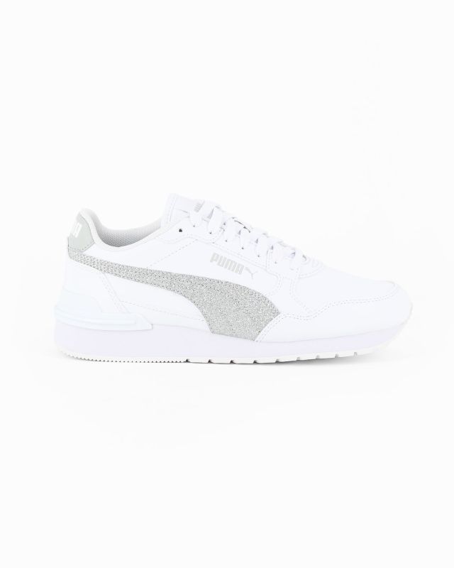 Prodotto: PUMA ST RUNNER V4 SL GLITTER GS - Sneakers bianca e argentata, numerata 36/39 - 401586-01