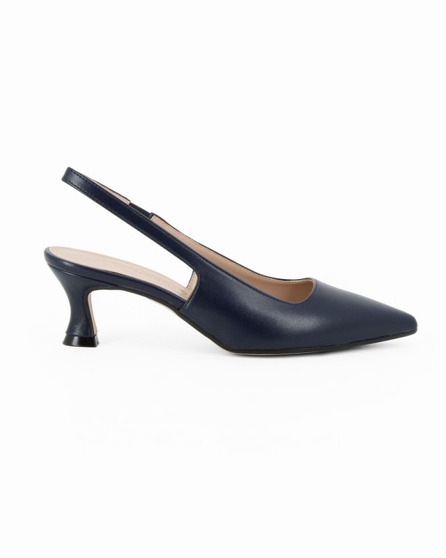 Prodotto: MISS GLOBO - Décolleté slingback blu, tacco 5,5CM - MADE IN ITALY