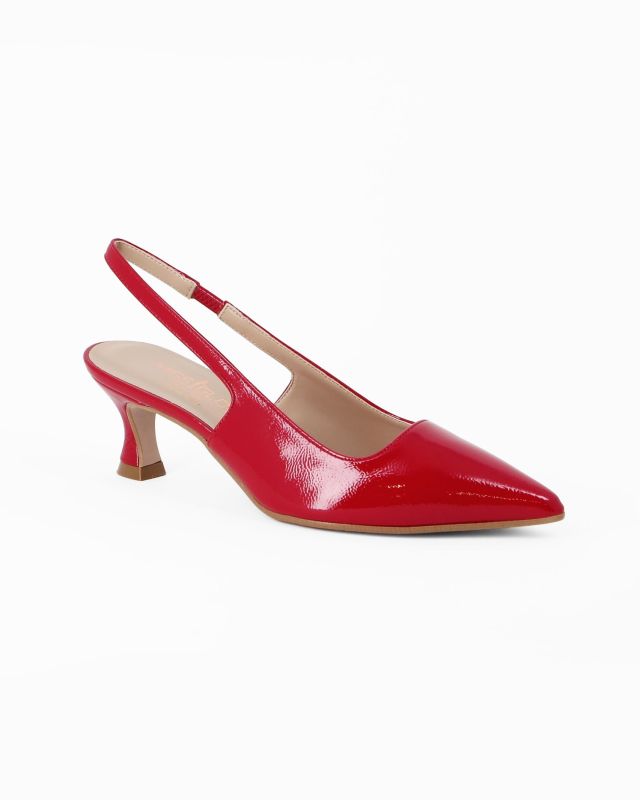 Prodotto: MISS GLOBO - Décolleté slingback nera, tacco 5,5CM - MADE IN ITALY