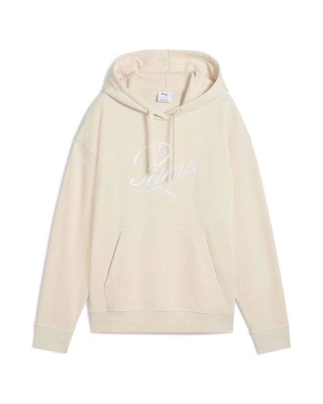 Prodotto: PUMA - FELPA CON CAPPUCCIO PANNA ESSENTIAL SCRIPT COMFORT HD TR  DA DONNA, 684983-87