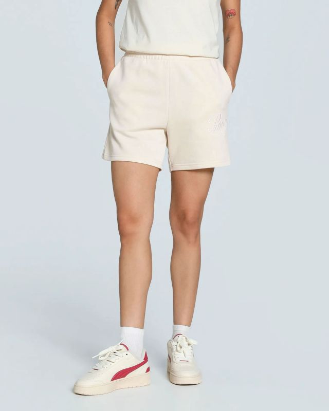 Prodotto: PUMA SHORT PANNA ESSENTIAL  SCRIPT HIGH-WAIST 5" UNISEX, 684984-87