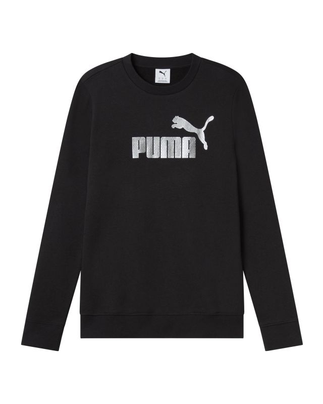 Prodotto: PUMA -T SHIRT MANICA LUNGA NERA  ESSENTIAL+TEXTURED FOIL BIG DA DONNA, 688911-01