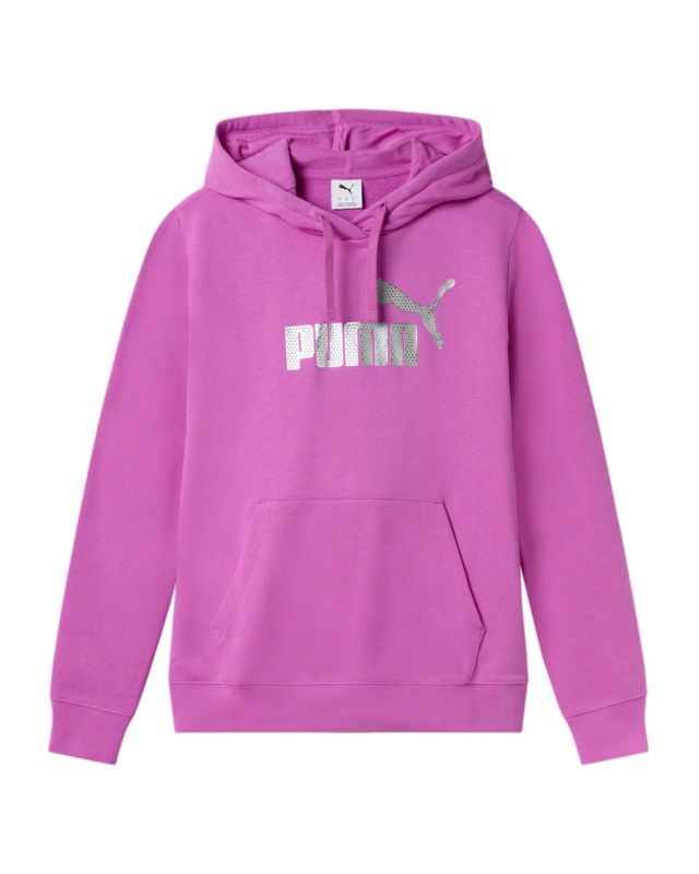 Prodotto: PUMA - FELPA CON CAPPUCCIO NERA ESSENTIAL +TEXTURED FOIL BIG - DA DONNA, 688915-01