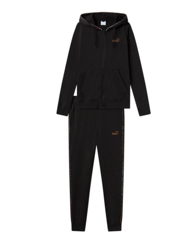 Prodotto: PUMA - TUTA COMPLETA CON CAPPUCCIO NERA ESSENTIAL+ANIMAL FZ HD TR DA DONNA, 689001-01