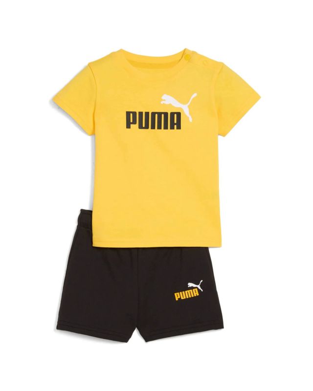 Prodotto: PUMA  - SET SHORT+ T-SHIRT GIALLA E NERA BABY ( 6 MESI - 4 ANNI)MINICATS ESSENTIALS, 686285-55