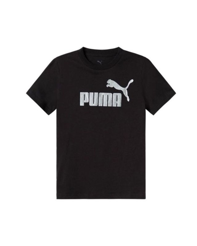 Prodotto: PUMA - T-SHIRT TEXURED FOIL LOGO NERA  DA BAMBINA  689052-01