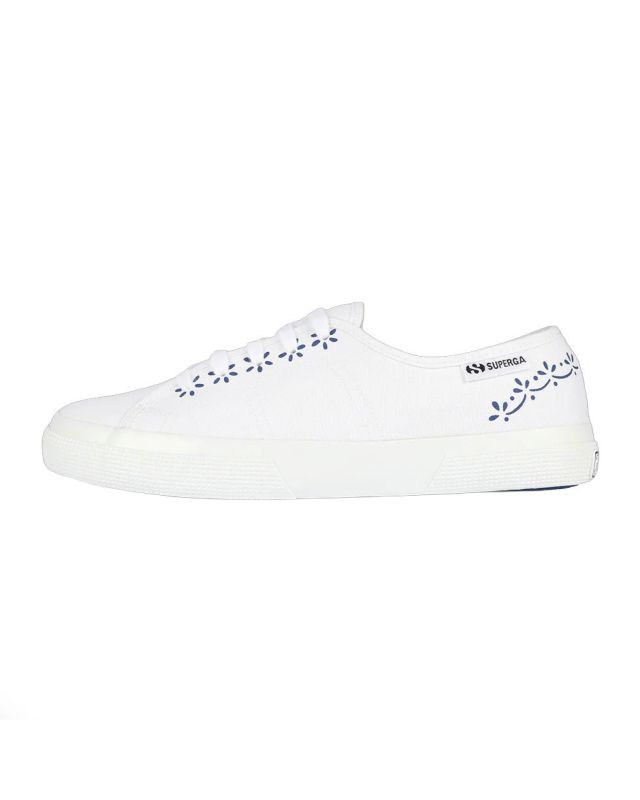 Prodotto: SUPERGA - SCARPA 3750 CERAMIC PRINT LEGGERA BIANCA E BLU - S71473W