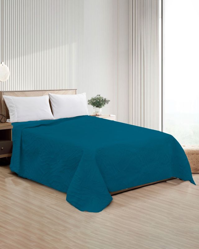 Prodotto: FZ - Trapuntino matrimoniale petrolio trama wild, 250x250CM