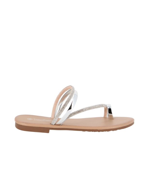 Prodotto: BACHATA - Ciabatta infradito nude con strass