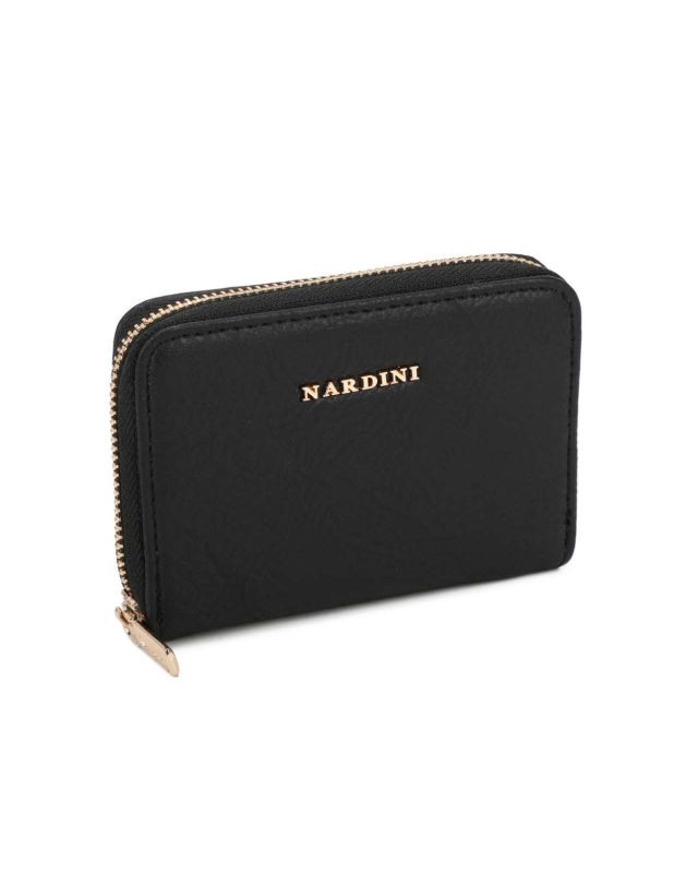 Prodotto: NARDINI - Portacarte nero con chiusura a zip