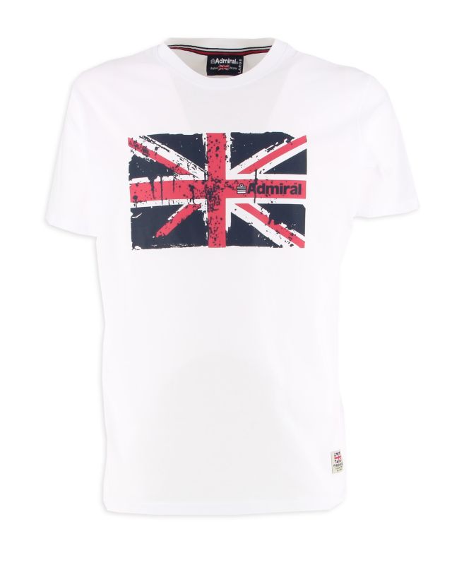Prodotto: ADMIRAL - TSHIRT BIANCA CON LOGO BANDIERA DA UOMO - AD3151_004