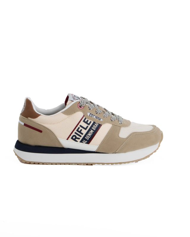 Prodotto: RIFLE - Scarpa beige con lacci