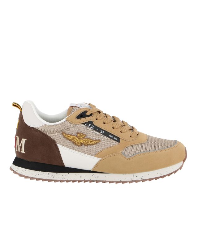 Prodotto: AERONAUTICA MILITARE - SNEAKERS MARRONE CHIARO, MARRONE SCURO, BIANCA E BEIGE - 288CT3545-94638