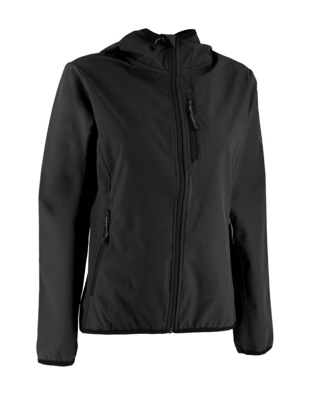 Prodotto: ON SPIRIT - GIUBBINO CON CAPPUCCIO SOFTSHELL DONNA NERO - ADELITA