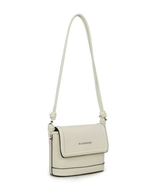 Prodotto: NARDINI - Tracollina beige con tasca posteriore e patta