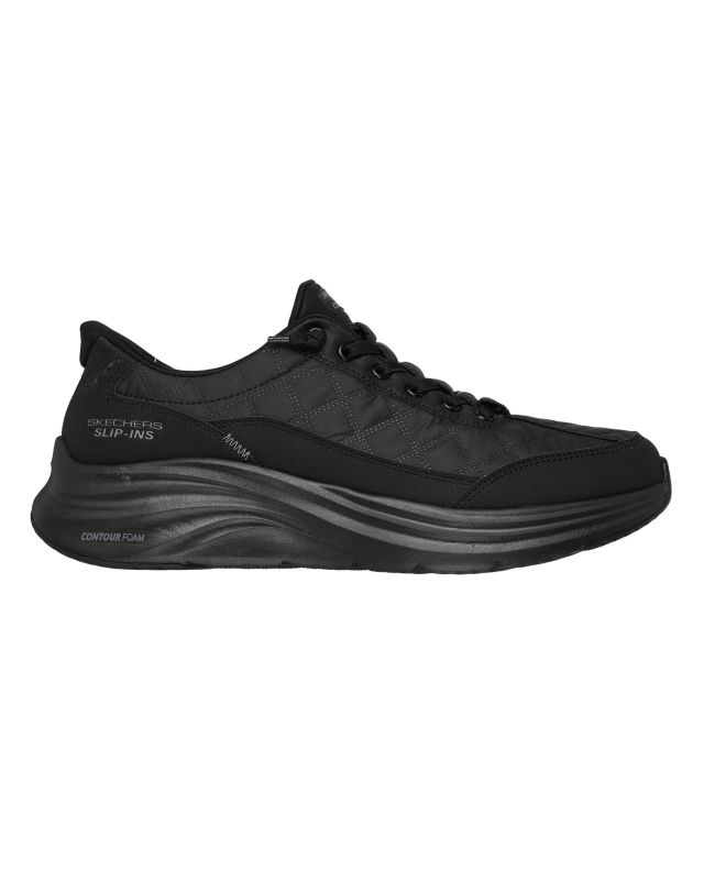 Prodotto: SKECHERS - CONTOUR FOAM - COZY FIT - Sneakers nera da uomo con soletta ammortizzata in memory foam