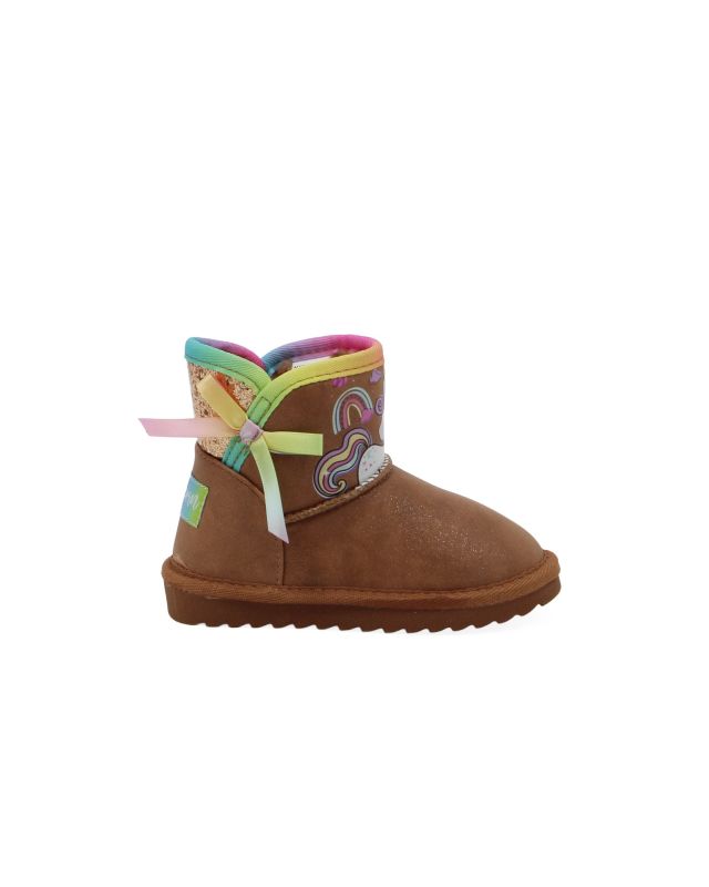 Prodotto: UNICORNO - Stivaletto beige con pelliccia interna
