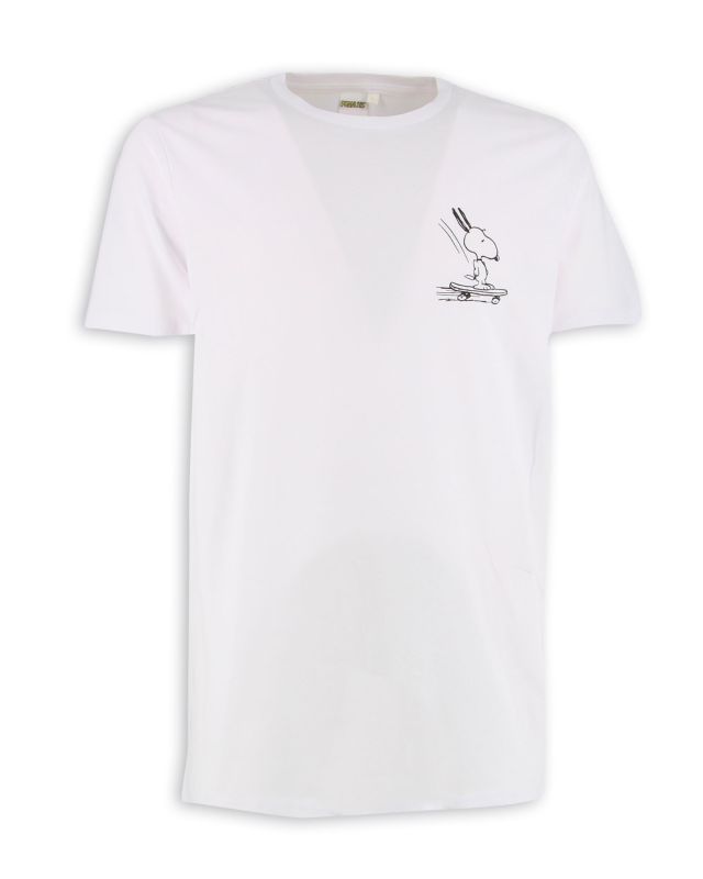 Prodotto: PEANUTS - Tshirt bianca da uomo con logo Snoopy - JL052532