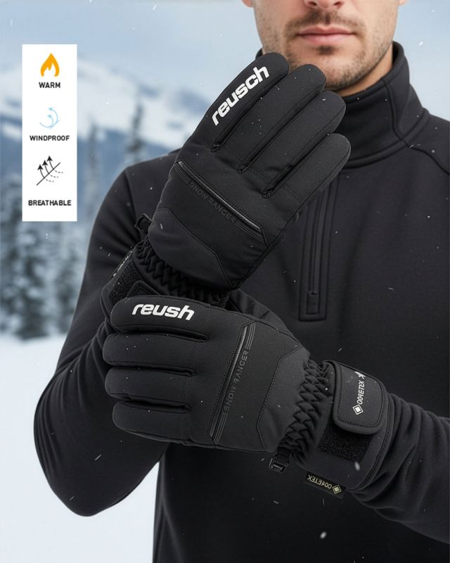 Prodotto: REUSCH - GUANTI SCI UOMO NERI NOW RANGER GORE-TEX, 6399307-7701