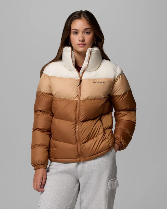 Prodotto: COLUMBIA - GIUBBINO IMBOTTITO CAMEL DA DONNA CON CAPPUCCIO PUFFECT II