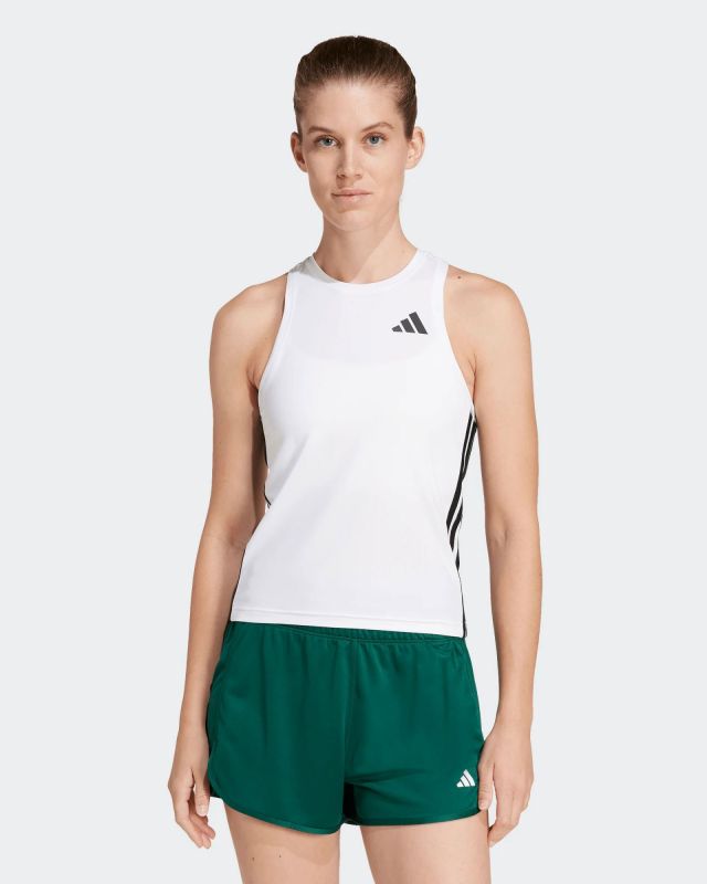 Prodotto: ADIDAS - CANOTTA SPORTIVA DONNA BIANCA CON BANDE NERE  3S SJ - JE8694