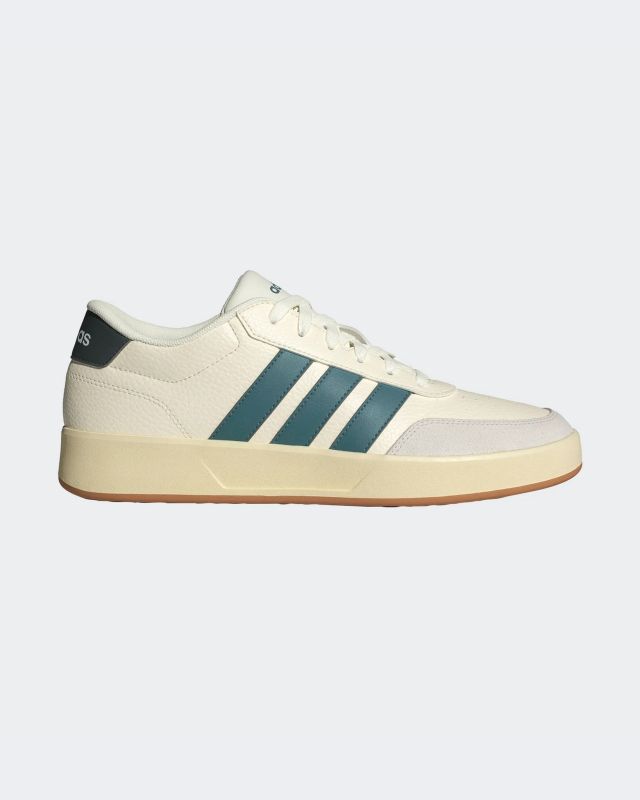 Prodotto: ADIDAS - SNEAKERS DA UOMO BIANCO LATTE E VERDE BREAKNET 3.0 DAL 40 AL 46 - JR3556