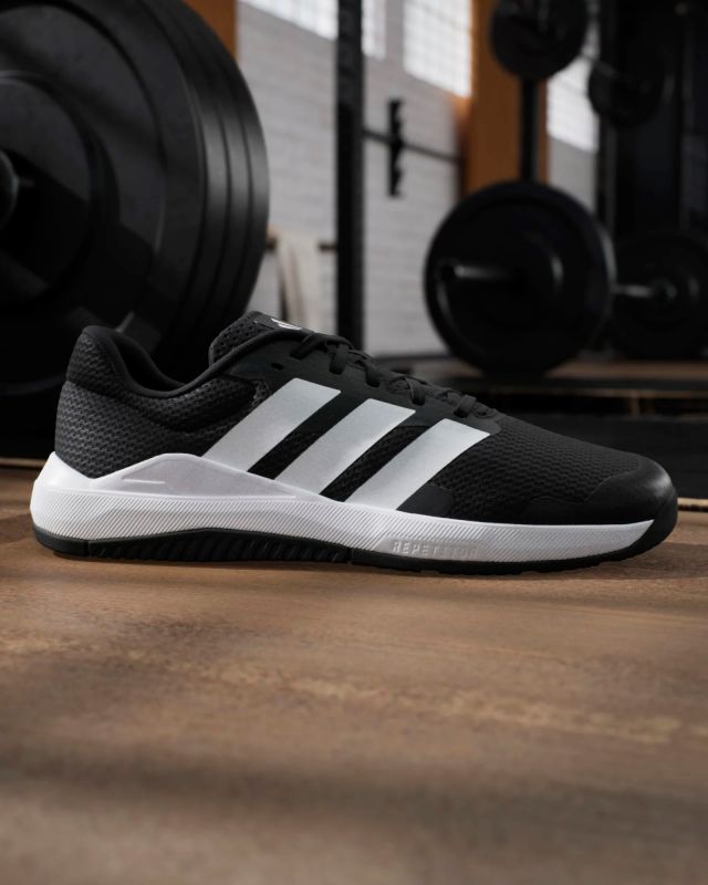 Prodotto: ADIDAS - SNEAKERS DA UOMO NERE E BIANCHE  DROPSET BASE TRAINER DAL 40 AL 46 - JS3045