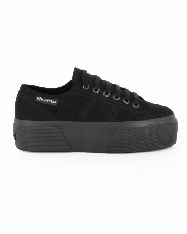 Prodotto: SUPERGA - SCARPA 3790 PLATFORM IN CAMOSCIO NERO DA DONNA