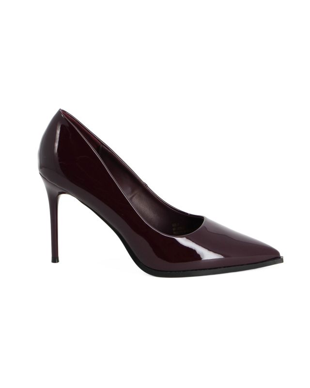 Prodotto: MISS GLOBO - Décolleté bordeaux in vernice, tacco 9CM