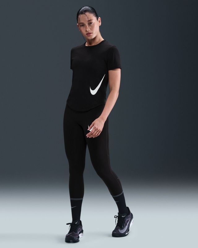 Prodotto: NIKE- T-SHIRT DONNA MEZZA MANICA NERA TEMPO SWOOSH, HV2772-010