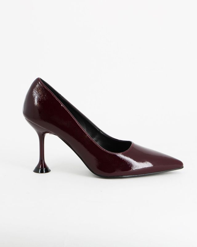 Prodotto: MISS GLOBO - Décolleté bordeaux naplak, tacco 8,5CM