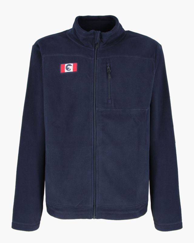 Prodotto: ON SPIRIT - PILE UOMO  FULL ZIP BLU SCURO - GLAUCO