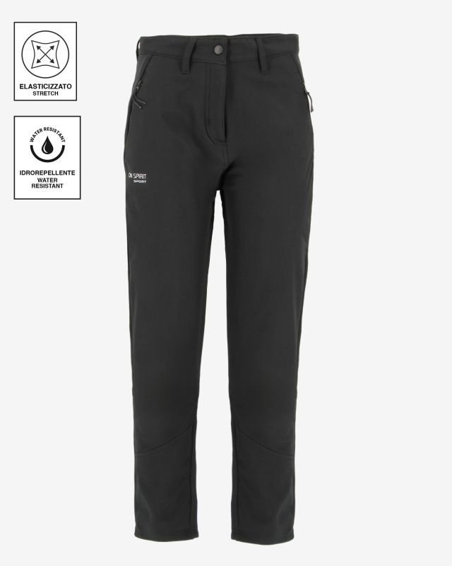 Prodotto: ON SPIRIT -PANTALONE SOFTSHELL  NERO DA DONNA - BABILA