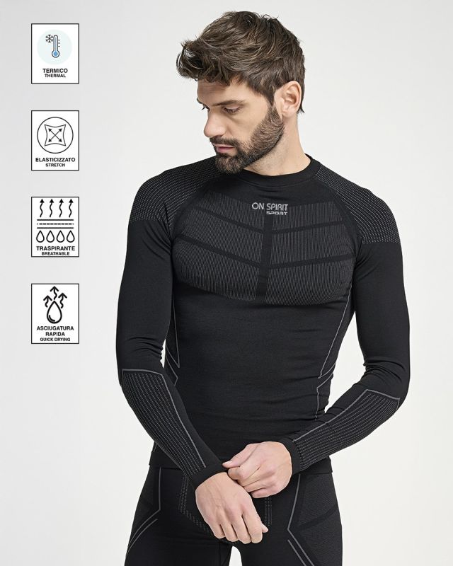 Prodotto: T-SHIRT ML INTIMO TERMICO ORFEO BLACK