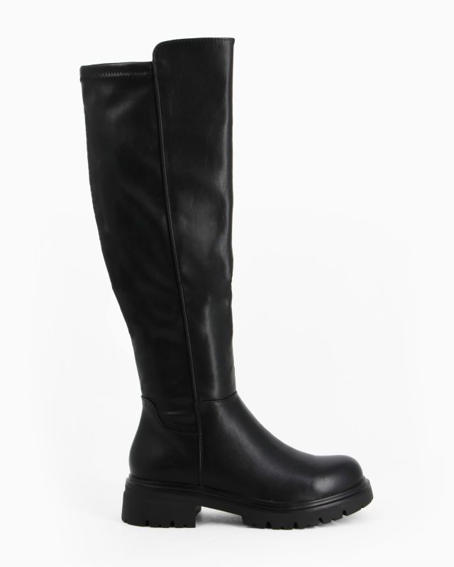 Prodotto: MISS GLOBO - Stivale nero con zip laterale, tacco 4CM