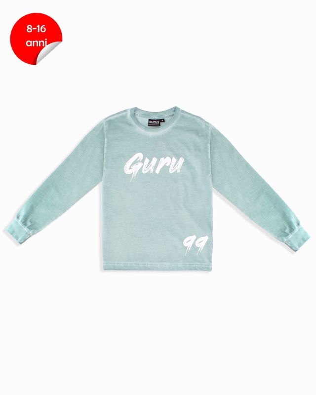 Prodotto: GURU - TSHIRT MANICA LUNGA VERDE ACQUA DA RAGAZZO
