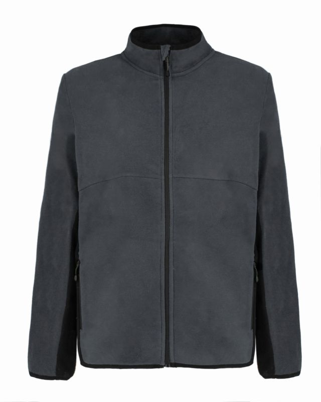 Prodotto: ON SPIRIT - MICROPILE UOMO  FULL ZIP GRIGIO SCURO E NERO - IVAN