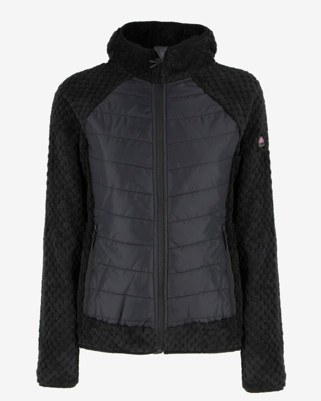 Prodotto: ON SPIRIT -GIUBBINO CON CAPPUCCIO FULL ZIP DONNA NERO - DALIDA