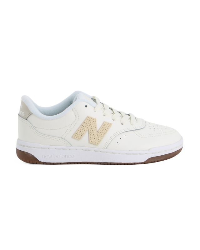 Prodotto: NEW BALANCE - SNEAKERS JUNIOR BIANCA E BEIGE LIFESTYLE LEATHER SEA SALT - dal 36,5 AL 41 - BBW80POR