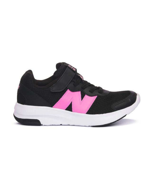 Prodotto: NEW BALANCE - SNEAKERS DA RUNNING BIMBA NERA E FUXIA SYN.LTHR/TEX - DAL 28 AL 35 -  PT578BP