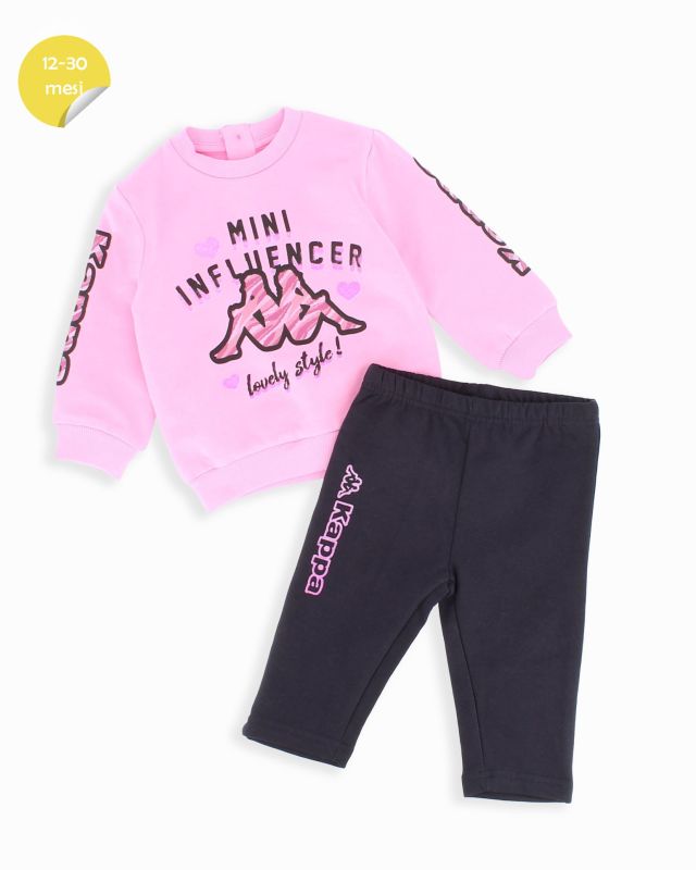 Prodotto: KAPPA - TUTA COMPLETA ROSA CON LOGO KAPPA DA NEONATA