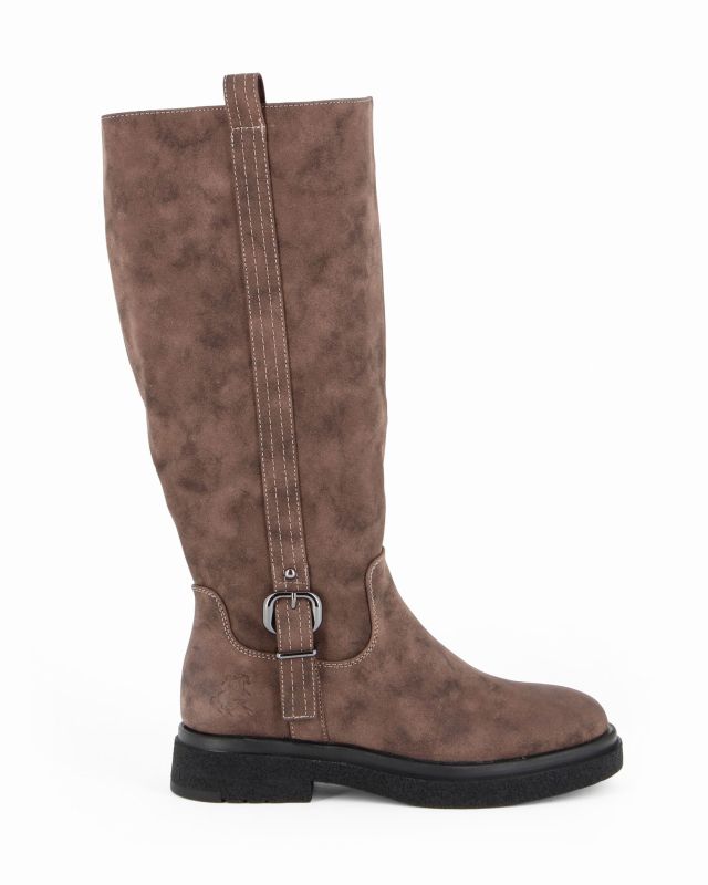 Prodotto: RIFLE - Stivale marrone con zip laterale, tacco 3,5CM