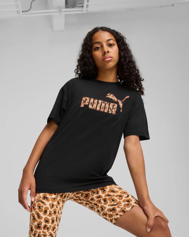 Prodotto: PUMA - T-SHIRT NERA  DA RAGAZZA( 7-16 ANNI) ESSENTIAL ANIMAL LOGOINFILL, 686601-01