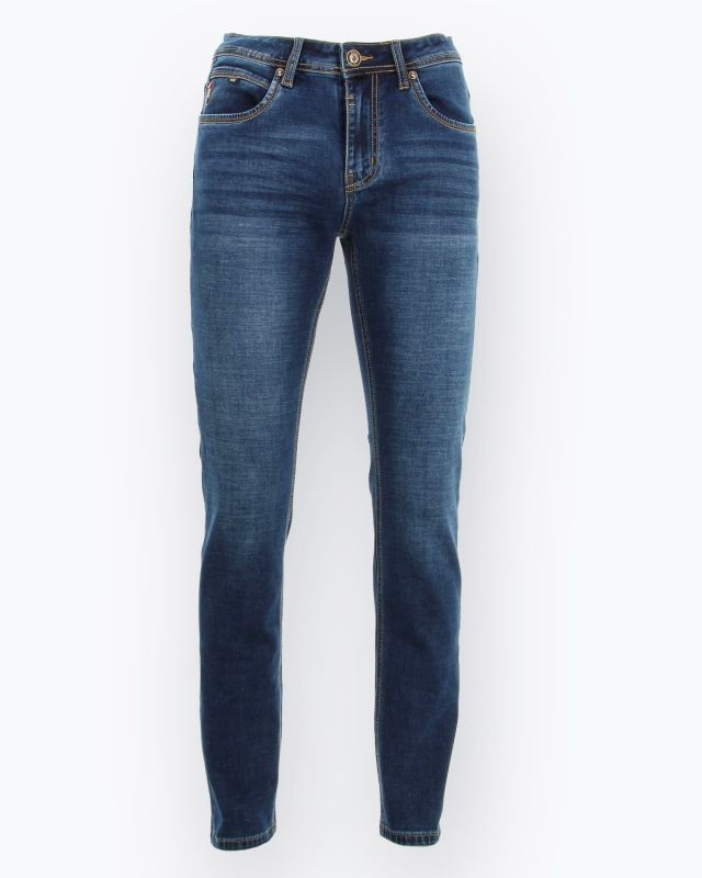 Prodotto: RIFLE - JEANS 5 TASCHE DA UOMO BLUE DENIM BASE FELPA BAFFI 3D