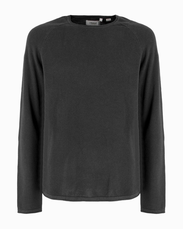 Prodotto: PRODUKT - PULLOVER NERO PARICOLLO DA UOMO  TRAMA NIDO D'APE